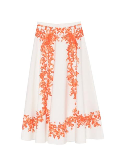 GIAMBATTISTA VALLI floral midi skirt