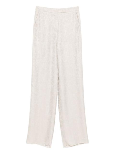 EMPORIO ARMANI textured trousers