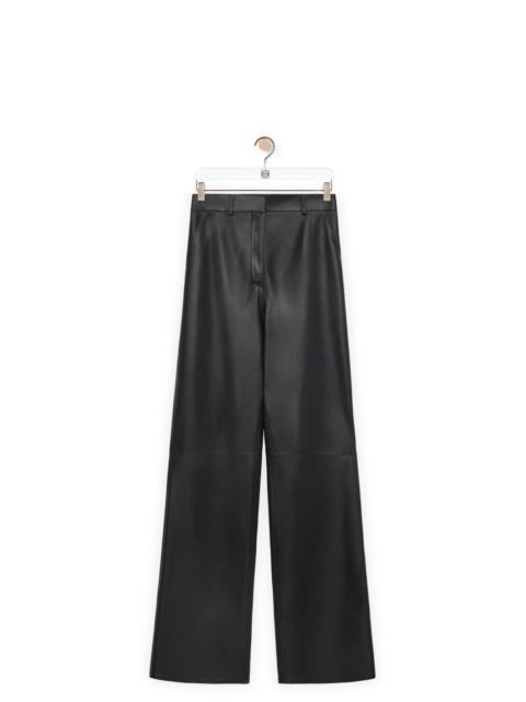 High waisted trousers in nappa lambskin