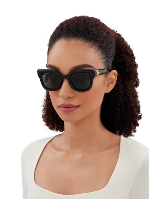 GUCCI Women's GG Bag 49MM Round Sunglasses - Black