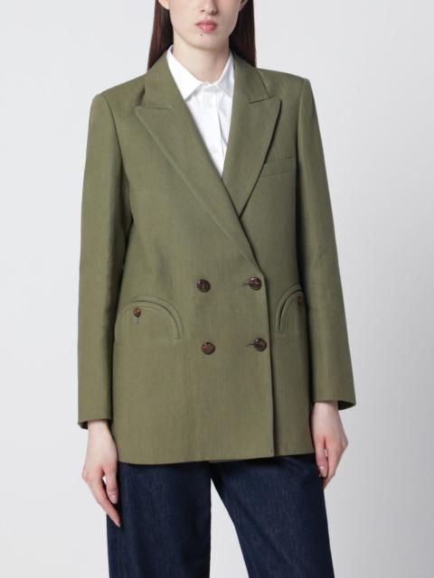 BLAZÉ MILANO Olive green double-breasted jacket
