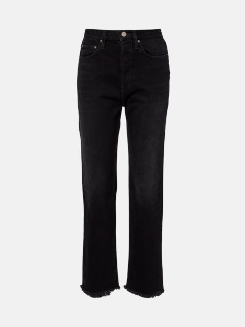 TOTEME Distressed straight jeans