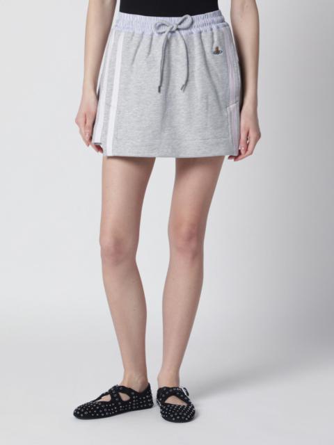 Vivienne Westwood Grey mini skirt with Orb logo