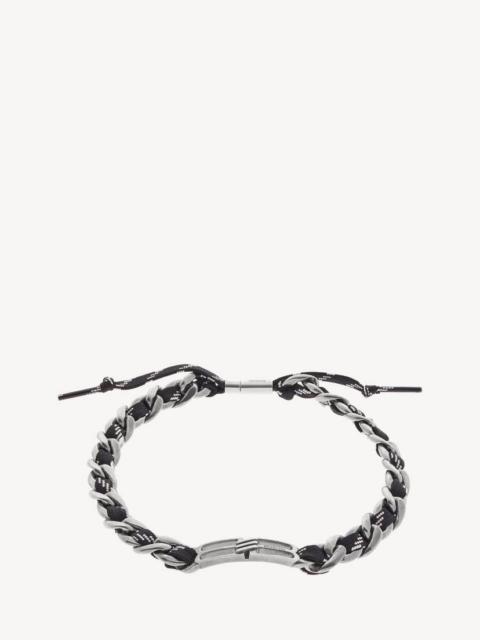 BALENCIAGA Bb Icon Lace Choker in Antique Silver/black/white