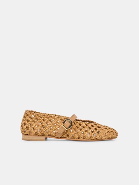 dolce vita DOVER BALLET FLATS TAN WOVEN STELLA
