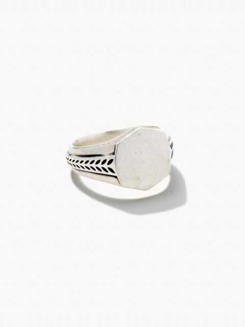KENDRA SCOTT Hicks Signet Ring in Oxidized Sterling Silver
