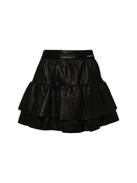We11done Frill mini skirt