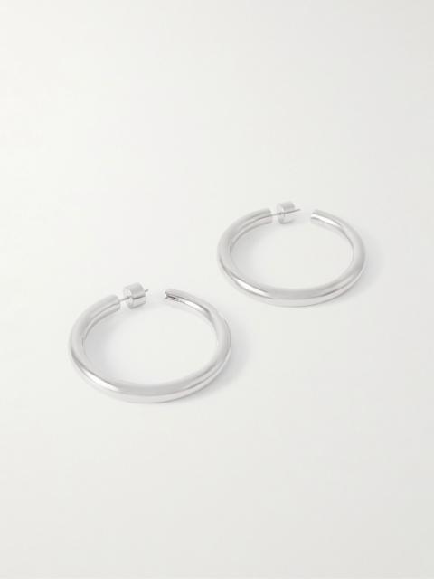 JENNIFER FISHER Natasha Baby silver-tone hoop earrings Silver