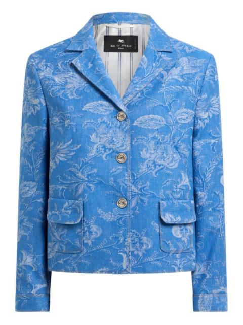 Etro jacquard floral-motif jacket