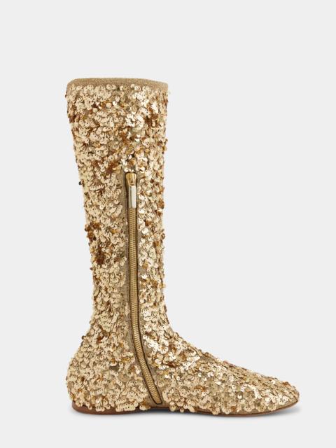 rabanne BOOTS WITH SEQUINS
