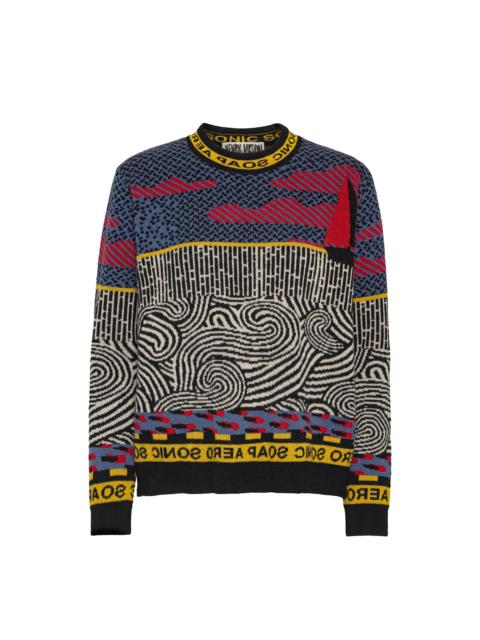 HENRIK VIBSKOV SAIL KNIT SWEAT - STORMY SEA