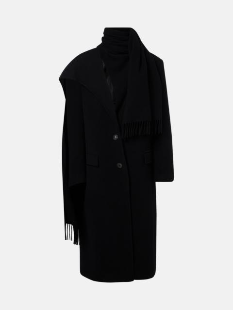 THE ATTICO Scarf-detail wool and cashmere coat