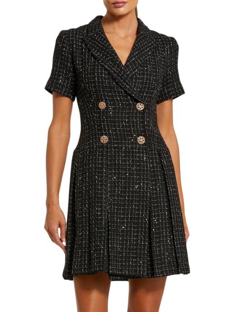 MAC DUGGAL Women's Tweed Blazer Minidress - Black