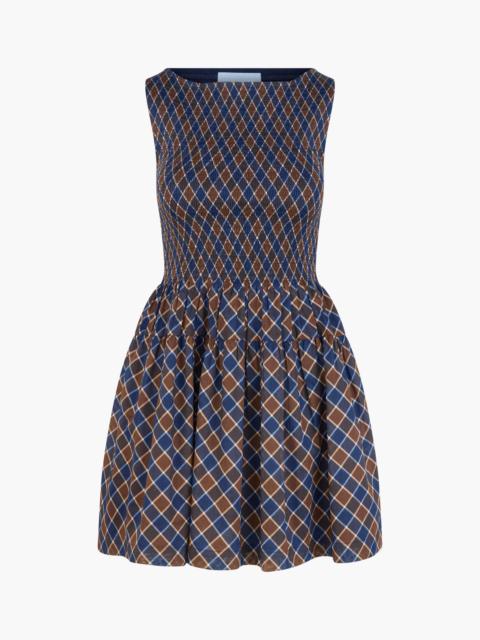 Hill House Home The Cosima Mini Nap Dress - Wilshire Plaid Chocolate/Navy