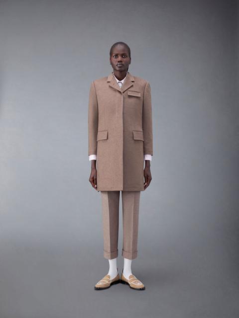 Thom Browne Coat Weight Cashmere Melange High Armhole Chesterfield Overcoat