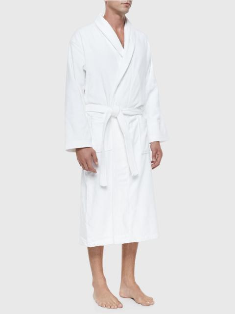 Derek Rose Terry Cloth Robe, White