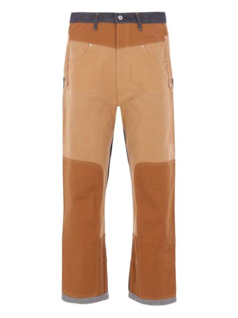 Junya Watanabe MAN patchwork canvas jeans
