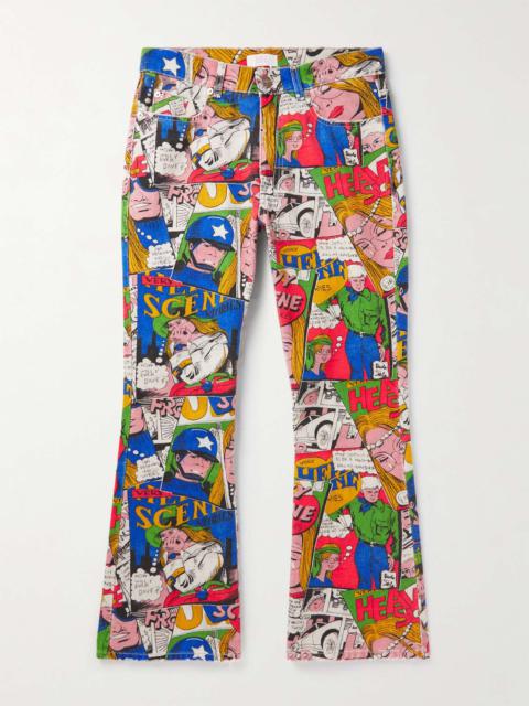 ERL Straight-Leg Printed Jeans