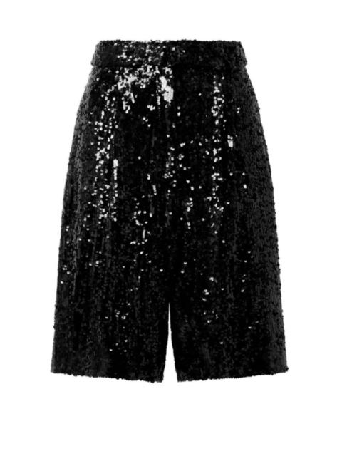 LAPOINTE Sequin High Waisted Belted Short