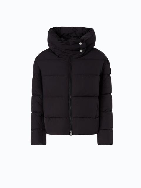 PINKO TECHNICAL CANVAS JACKET WITH HOOD