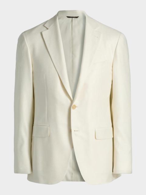 Canali Men's Kei Silk and Cashmere Two-Button Blazer