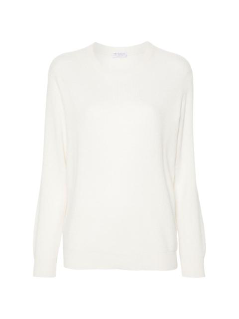 crew-neck cashmere jumper