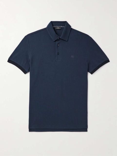 Logo-Embroidered Cotton-Piqué Polo Shirt