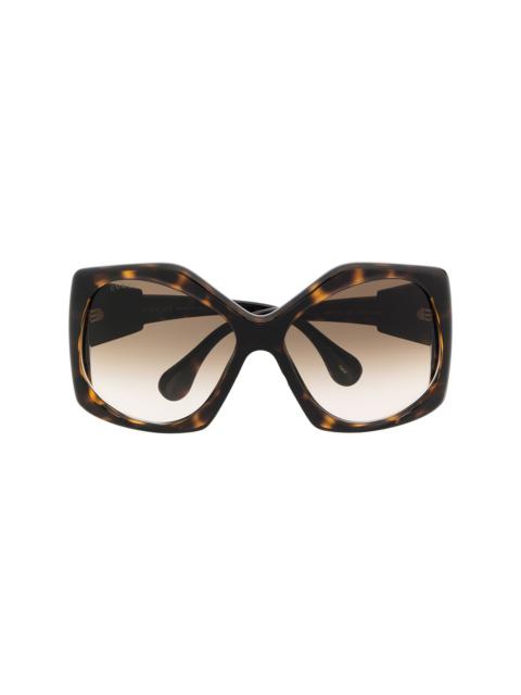 GUCCI angular-frame oversized sunglasses