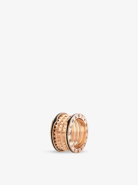 B.zero1 Rock 18ct rose-gold and ceramic ring