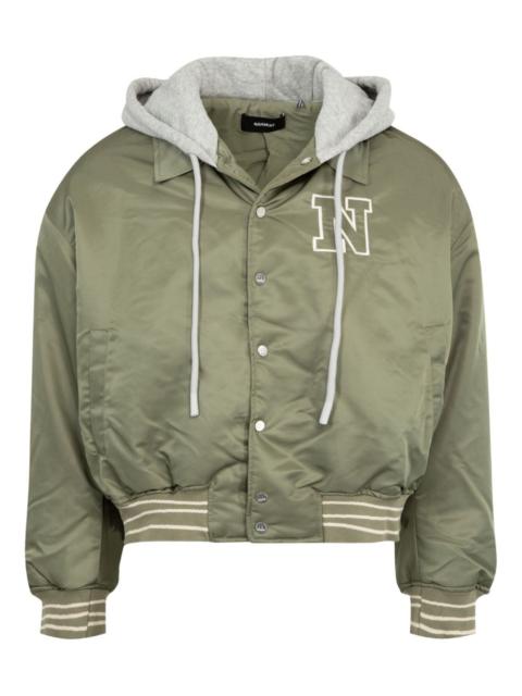 hooded bomber jacket