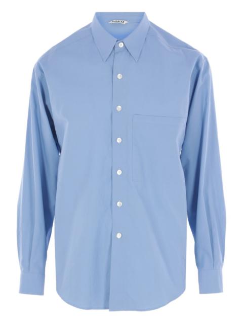 AURALEE pocket button shirt