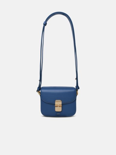 A.P.C. LIGHT BLUE LEATHER BAG