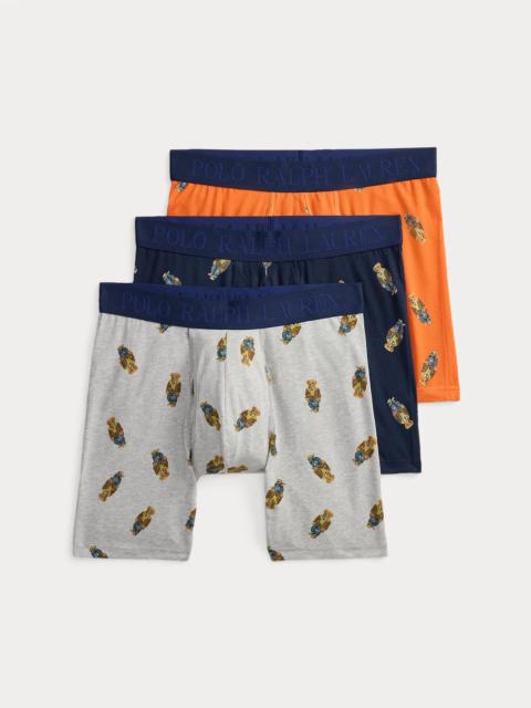 Polo Ralph Lauren 4D-Flex Polo Bear Boxer Brief 3-Pack