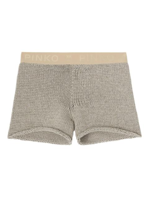 PINKO crochet-knit shorts