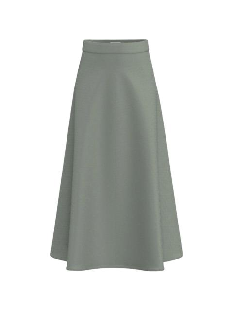 MARELLA Emme ribbed-knit A-line midi skirt