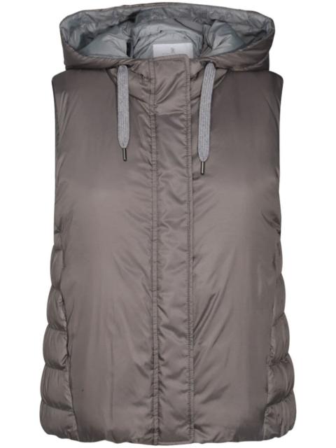 Brunello Cucinelli drawstring padded gilet