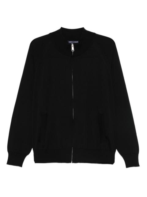 Comme des Garçons Homme wool zip-up sweater