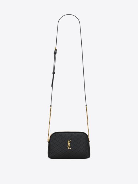 SAINT LAURENT gaby chain pouch in quilted lambskin