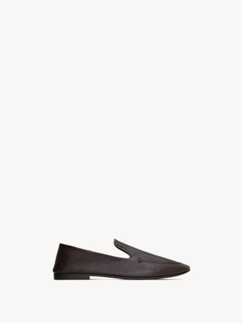SAINT LAURENT ALAIN SLIPPERS IN SMOOTH LEATHER