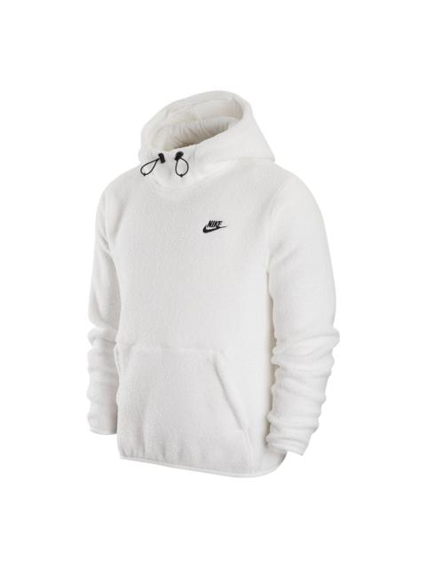 Nike Nike Sport Logo Drawstring Hoodie 'White Black' DV8155-100