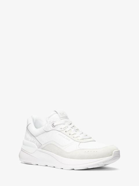 MICHAEL KORS Trevor Mixed-Media Trainer