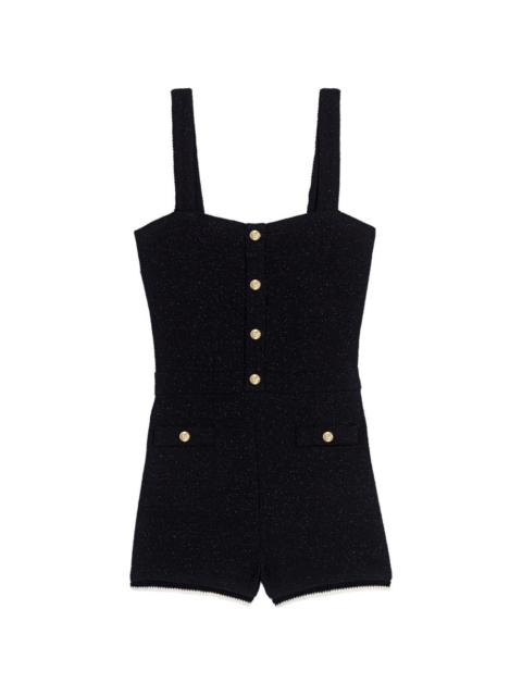 maje tweed playsuit