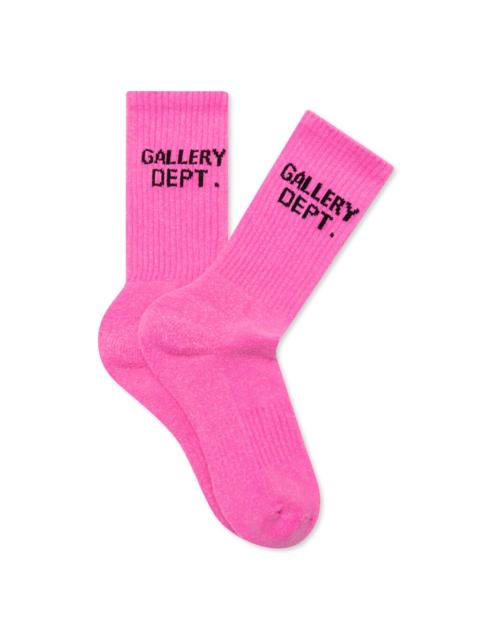 GALLERY DEPT. CLEAN SOCKS - FLUORESCENT PINK