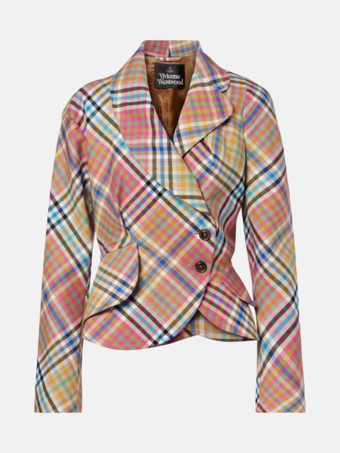 Vivienne Westwood Stormy asymmetric wool blazer