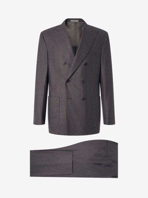CORNELIANI Melange grey pure wool suit