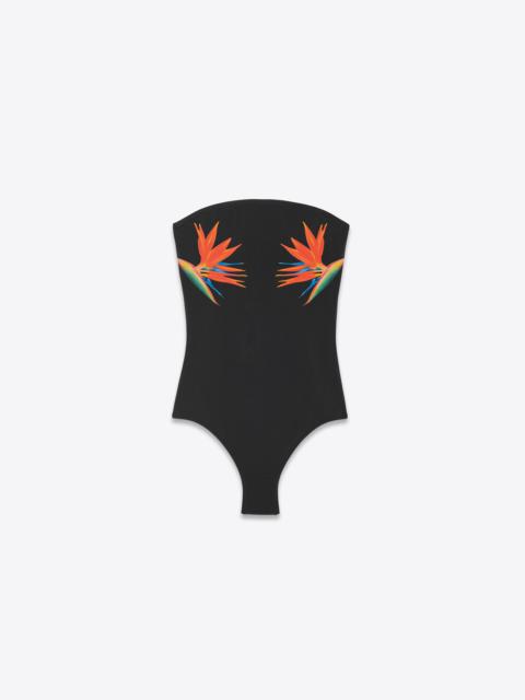 SAINT LAURENT strapless swimsuit
