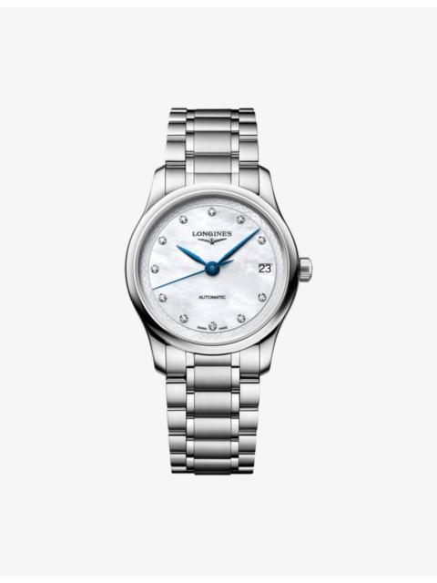 Longines Master Collection Stainless-Steel And Diamond Watch 34mm