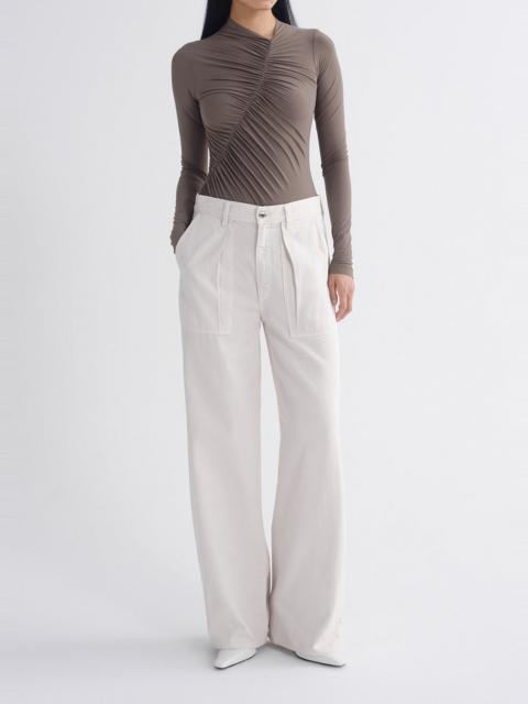 AGOLDE LOW CURVE UTILITY JEAN (FLYWEIGHT) IN BONE