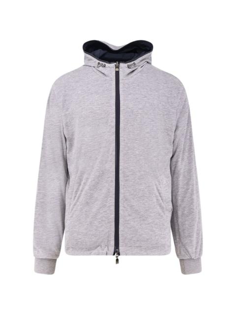 CORNELIANI zip-up reversible cotton jacket