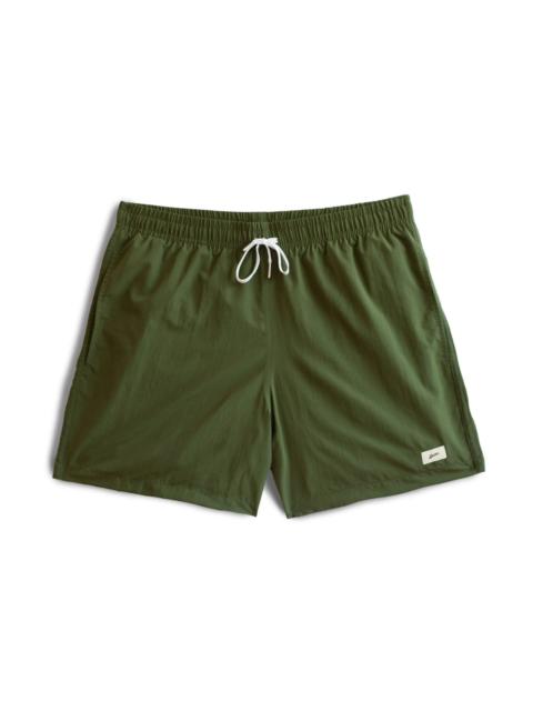 Bather Solid Olive Swim Trunk